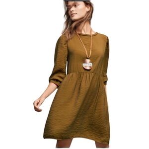 LACAUSA Anthropologie Parkington Cinched Dress